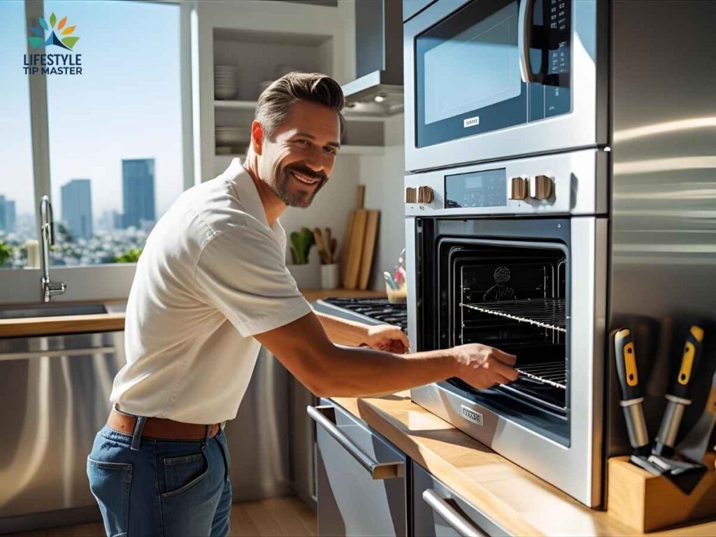 DIY Appliance Troubleshooting Guide for Los Angeles Homeowners: When to Call the Pros 2 Modern Los Angeles kitchen showing appliance repair in progress by local resident