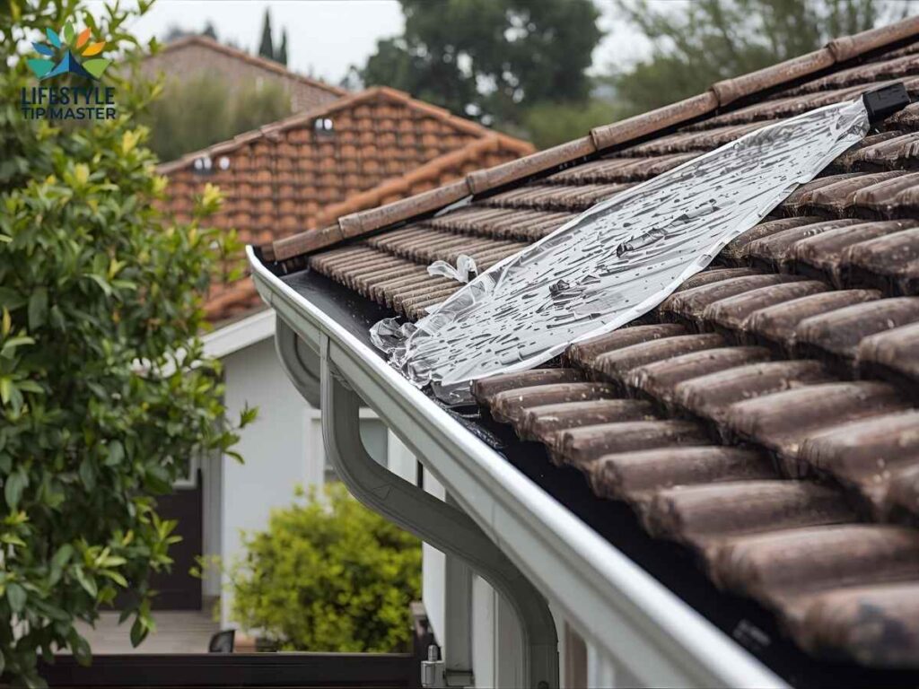 Professional gutter cleaning service in a Los Angeles residential neighborhood
